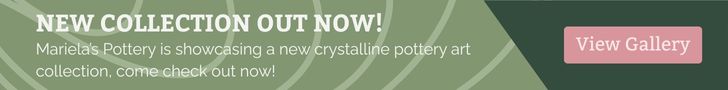 Crystalline Pottery Art Leaderboard-sized Banner